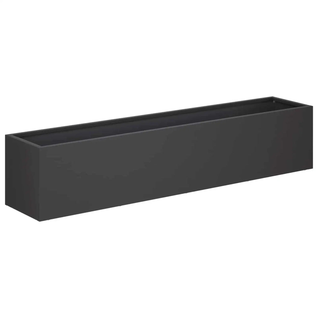 Vaso da giardino Nero 100 x 20 x 20 cm 8005176
