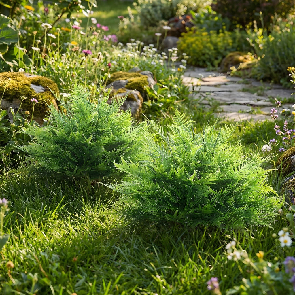 Set di 2 piante artificiali Boston Fern ¨C zephmum ¨C verde 60 cm