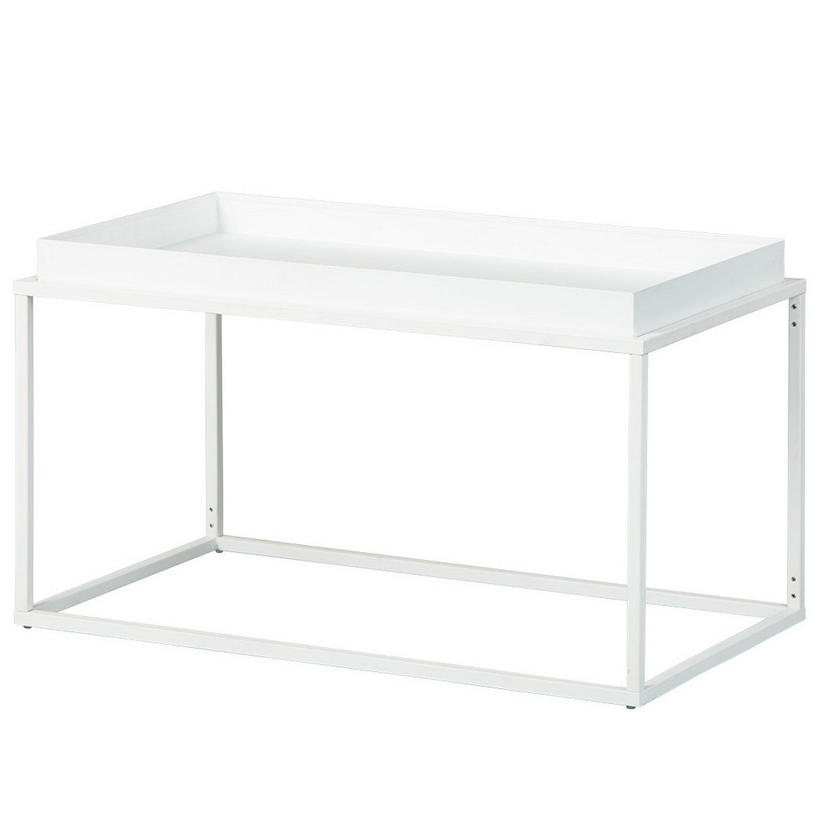 kit tavolo metallo cm.80x45x45h bianco cod:ferx.80144