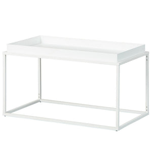 kit tavolo metallo cm.80x45x45h bianco cod:ferx.80144