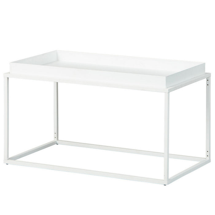 kit tavolo metallo cm.80x45x45h bianco cod:ferx.80144