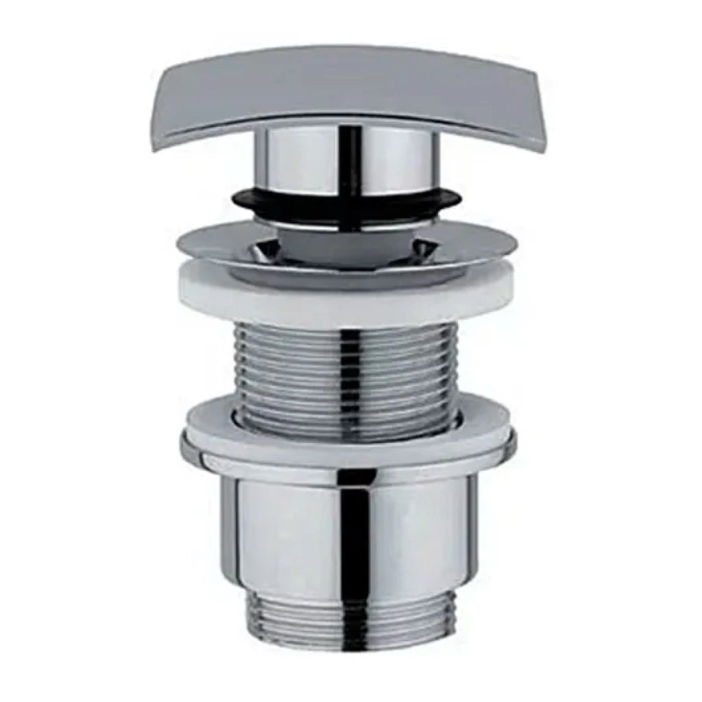PILETTA CLIC CLAK CON TAPPO IN OTTONE QUADRATA CROMATA SENZA TROPPO PIENO 11/4   Idroweb