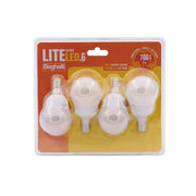 Beghelli QUADRIPACK LAMPADA LED SFERA E14 7W 3000K LITELED
