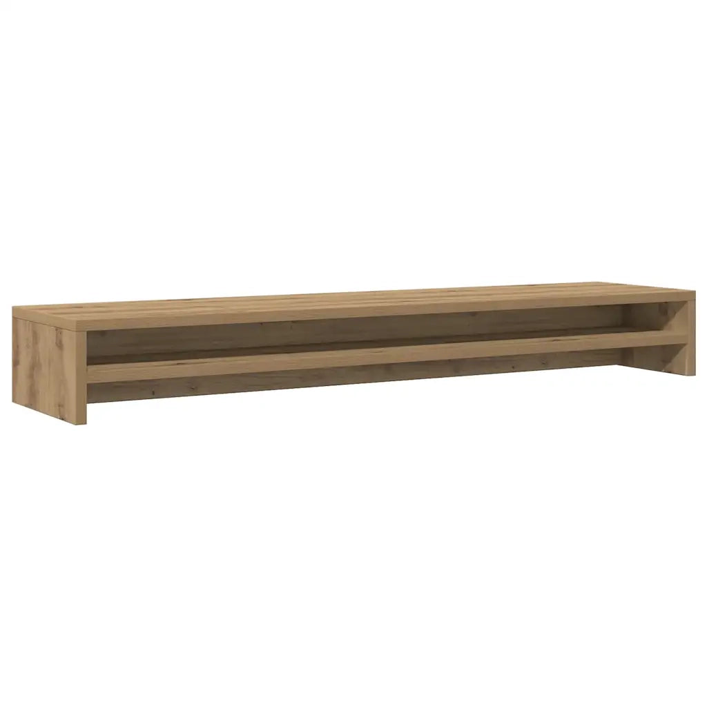 Supporto Monitor Rovere Artigianale 100x24x13 cm Multistrato