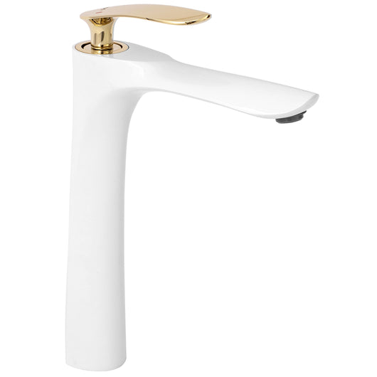 Rubinetto Da Lavabo Rea Orbit White Gold High