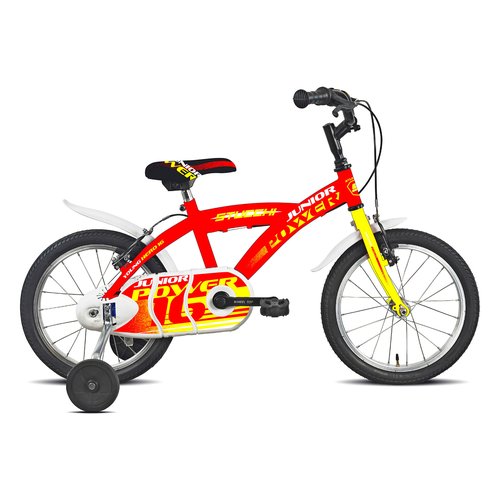 Bicicletta stucchi 23s670 junior con rotelle rosso e giallo