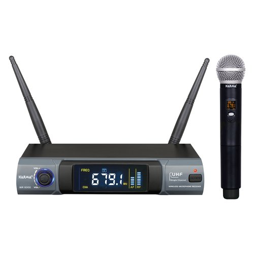 Kit microfono karma set 8300 palmare uhf black e grey - 8015439283001