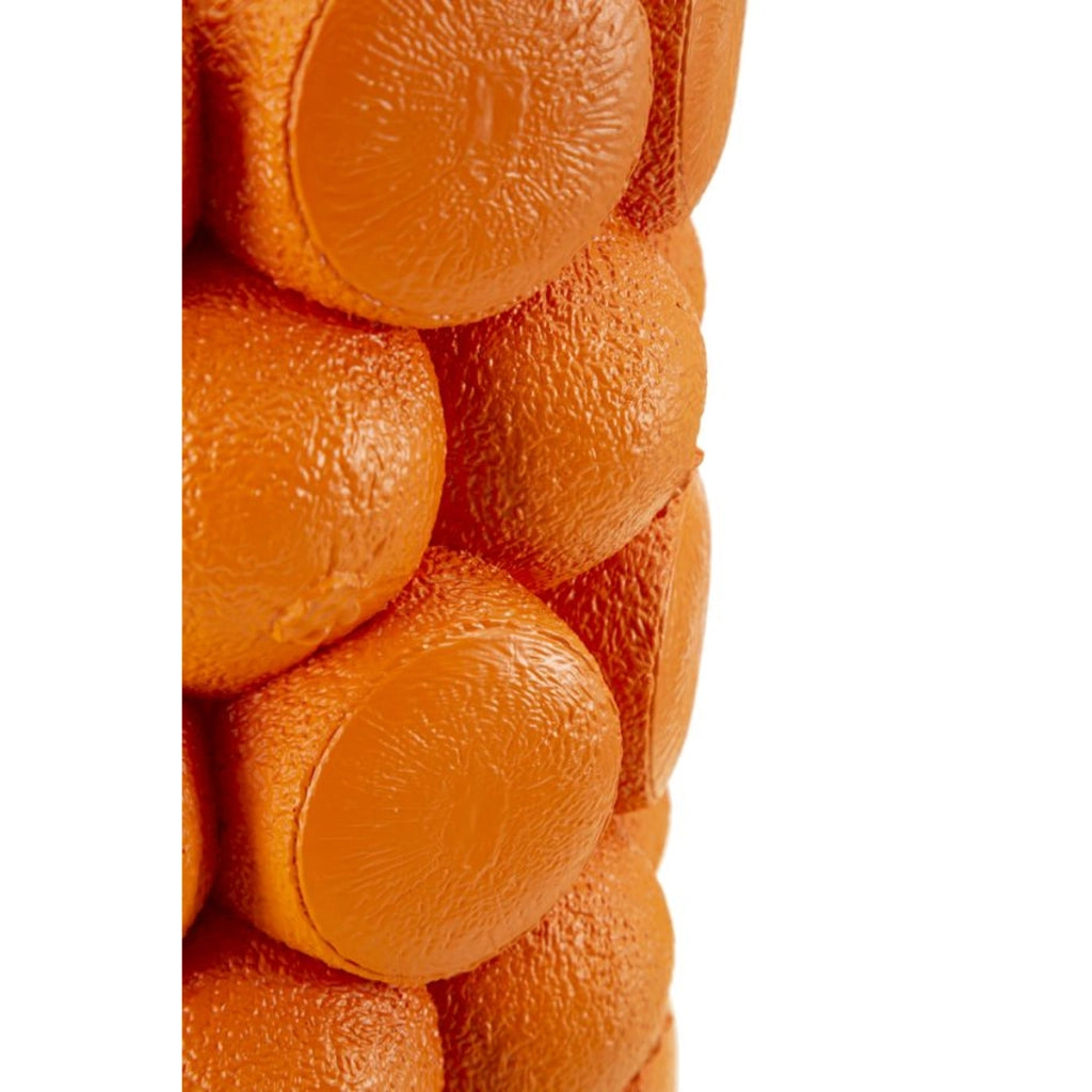 Vaso Decorativo Arance, Arancione, Poliresina, 19x19x28 cm