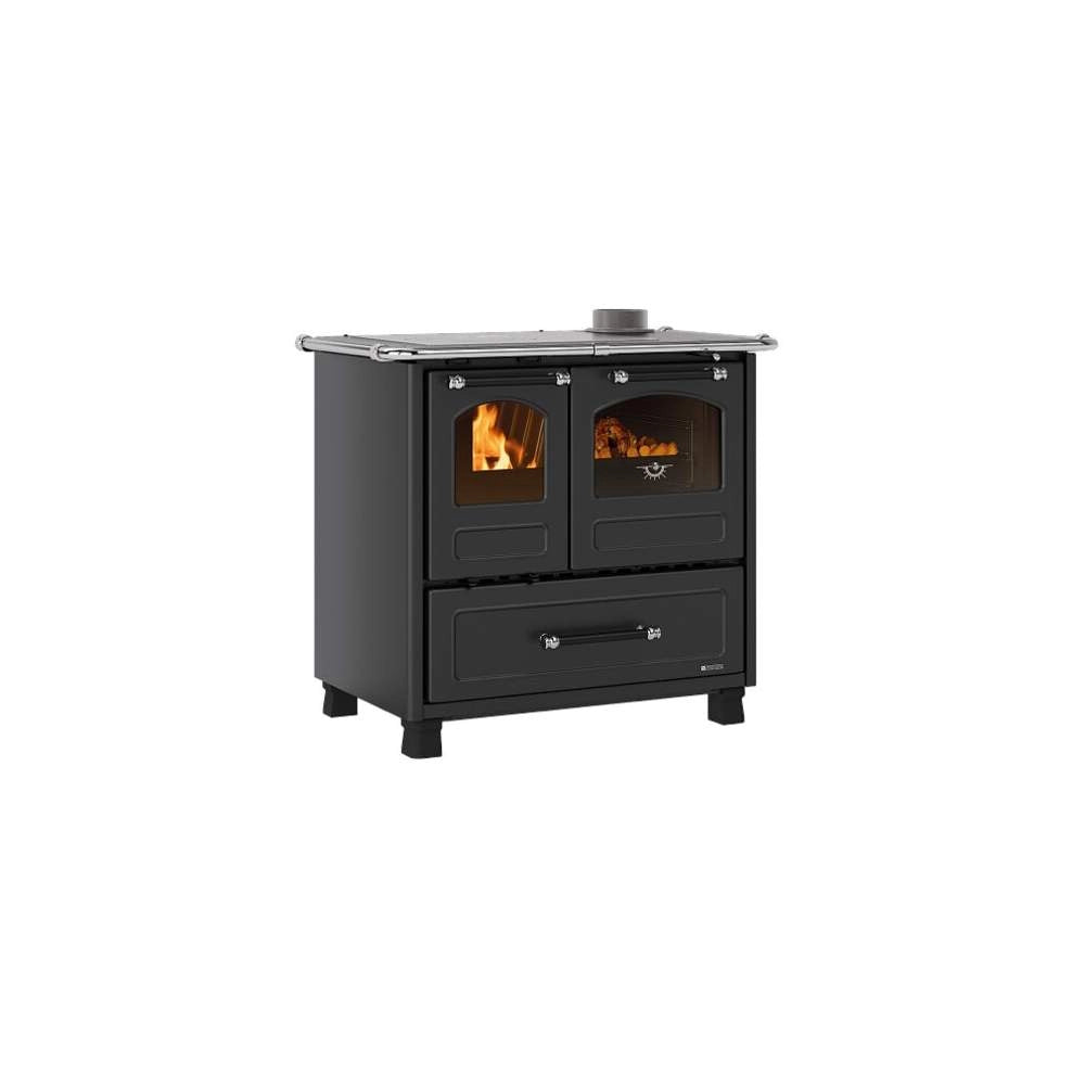 Cucina a Legna Nordica Family 4.5 in Ghisa 7,5 kW Colore: Nero Antracite