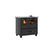 Cucina a Legna Nordica Family 4.5 in Ghisa 7,5 kW Colore: Nero Antracite