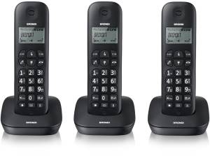 Brondi gala trio telefono dect nero identificatore di chiamata - BROGALATRIOBK