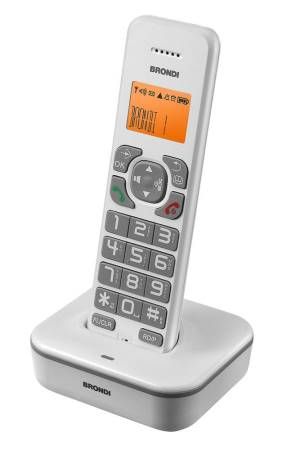 Telefono cordless brondi bravo star bianco/grigio - 10278071