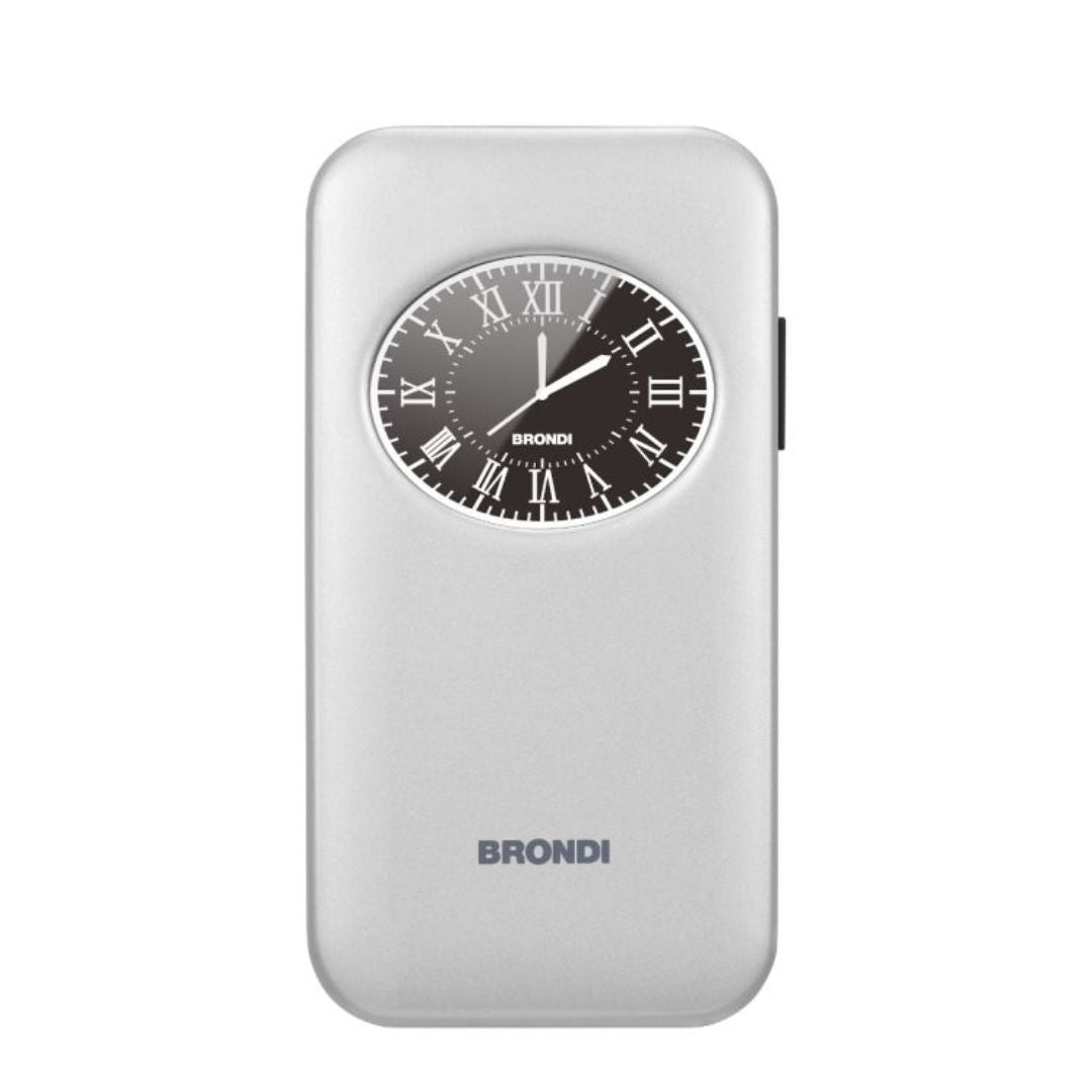 Cellulare brondi window 2 duos silver metal italia