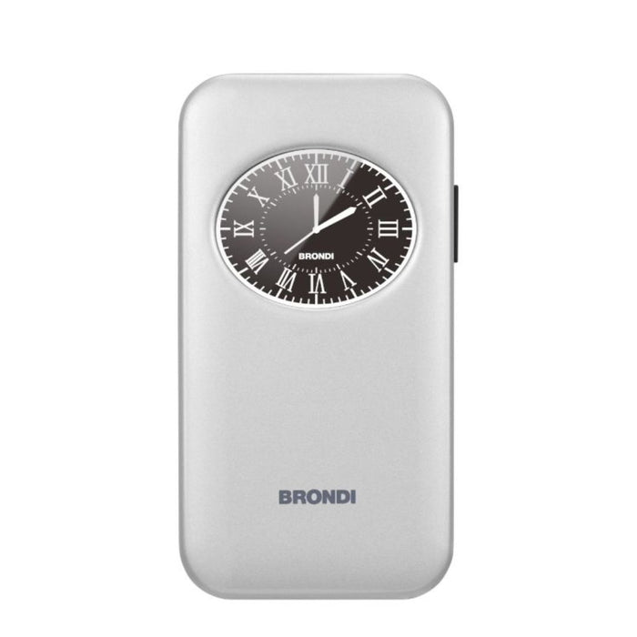 Cellulare brondi window 2 duos silver metal italia
