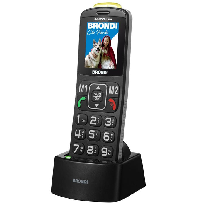 Brondi amico flash nero easy phone - BRAMFLASHN