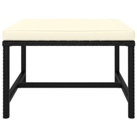 Set Divani da Giardino 9 pz con Cuscini in Polyrattan Nero cod mxl 36212