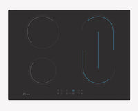 Candy timeless ch74bvt nero da incasso 70 cm ceramica 4 fornello(i) - 33801783