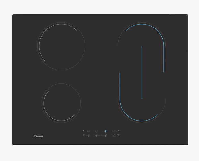 Candy timeless ch74bvt nero da incasso 70 cm ceramica 4 fornello(i) - 33801783