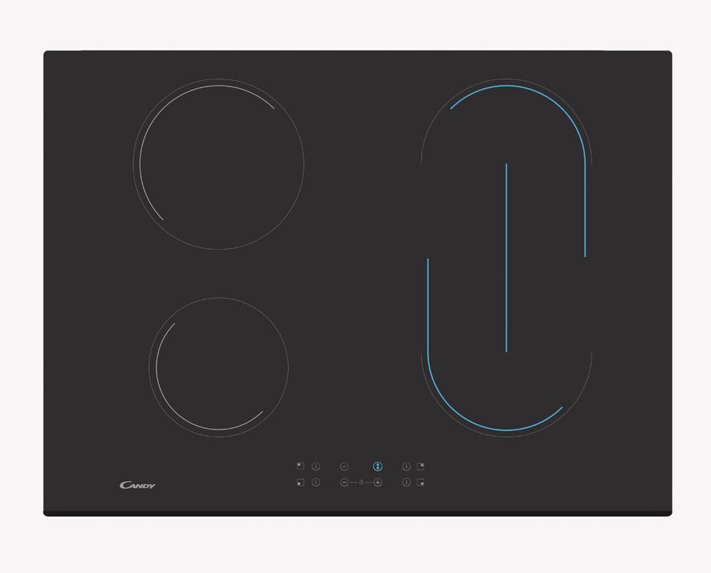 Candy timeless ch74bvt nero da incasso 70 cm ceramica 4 fornello(i) - 33801783