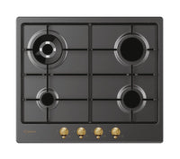 Candy classic chw6br4wgtgh antracite da incasso 59 cm gas 4 fornello(i) - 33801982