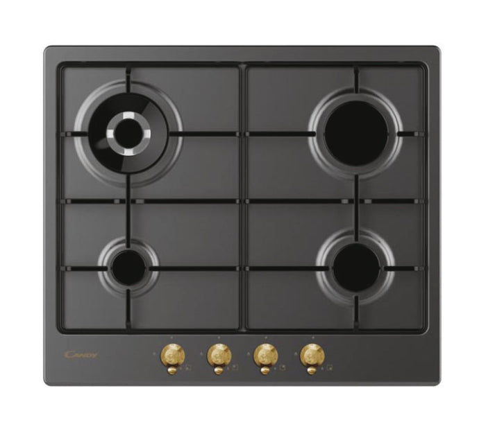 Candy classic chw6br4wgtgh antracite da incasso 59 cm gas 4 fornello(i) - 33801982