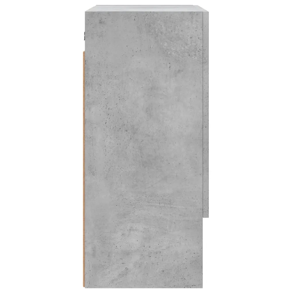 Armadietto a Muro | Mobile a Parete Grigio Cemento 60x31x70 cm Legno Multistrato