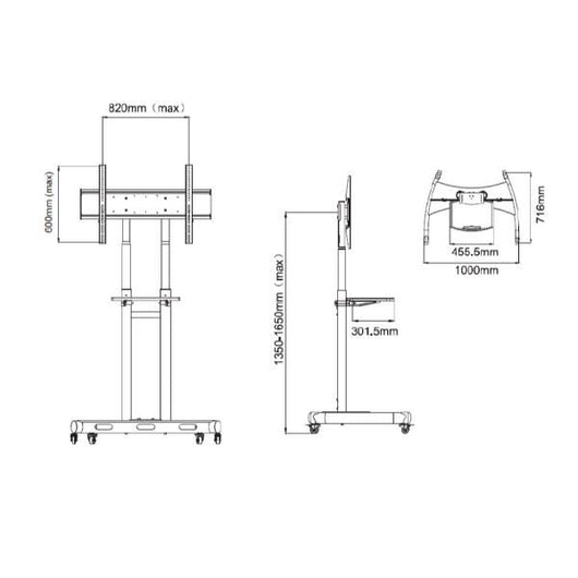 Carrello edu con mensola - OM07188