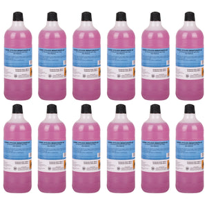 Kit 12 Bottiglie Alcool Etilico Denaturato Rosso 90° 1Lt