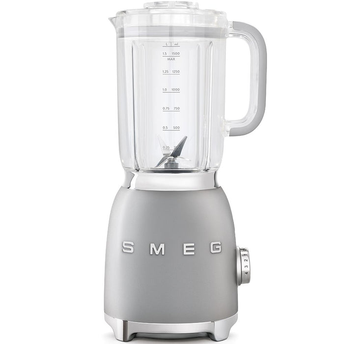 Smeg 50�style glass blender silver blf01sveu - 8017709197216