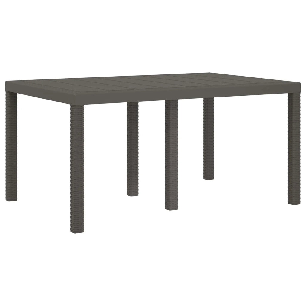Set da Pranzo per Giardino 7 pz Grigio chiaro e Tortora PP 3430149