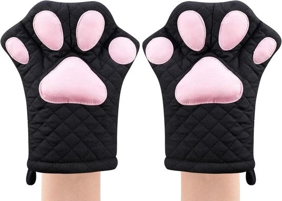 Tappeti da Cucina con Disegno di Gatti - Resistente al Calore e Comodo - 2 Pezzi