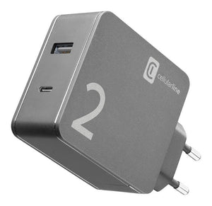 Cellularline duo charger - macbook and iphone - ACHUSB2HOME42WK
