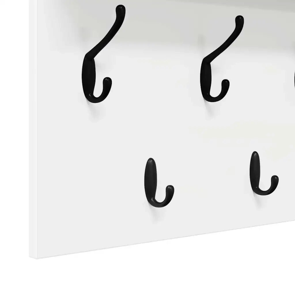Appendiabiti a muro Bianco 80 x 40 x 12 cm Legno multistrato CFW1621410