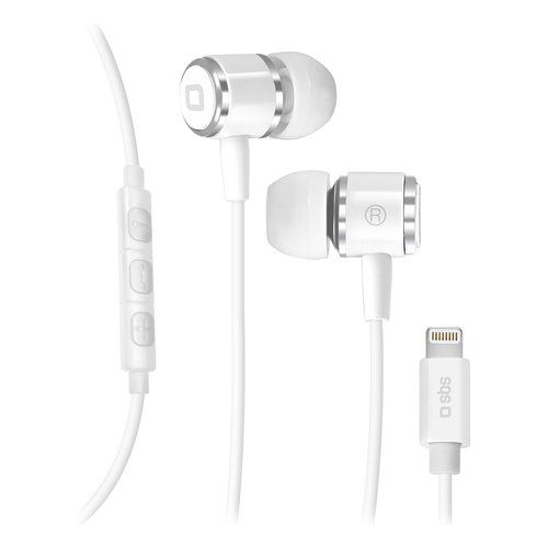 Auricolari microfono filo sbs teinearlightw studio mix 100 mfi white