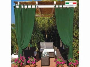 TENDA PER GAZEBO IDROREPELLENTE CON BRETELLE CM.140X270H. VERDE  verde