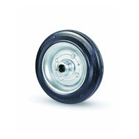 Ruota Universale 125x37,5 F.15mm In Gomma Piena Ricambio Per Serie 80 - Mozzo A Boccola