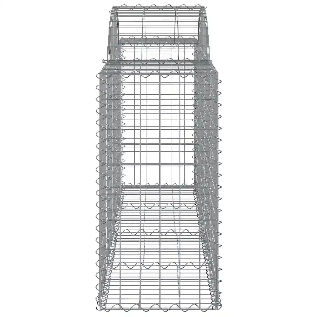Cesti Gabbioni ad Arco 20 pz 200x50x80/100 cm Ferro Zincato 3146314