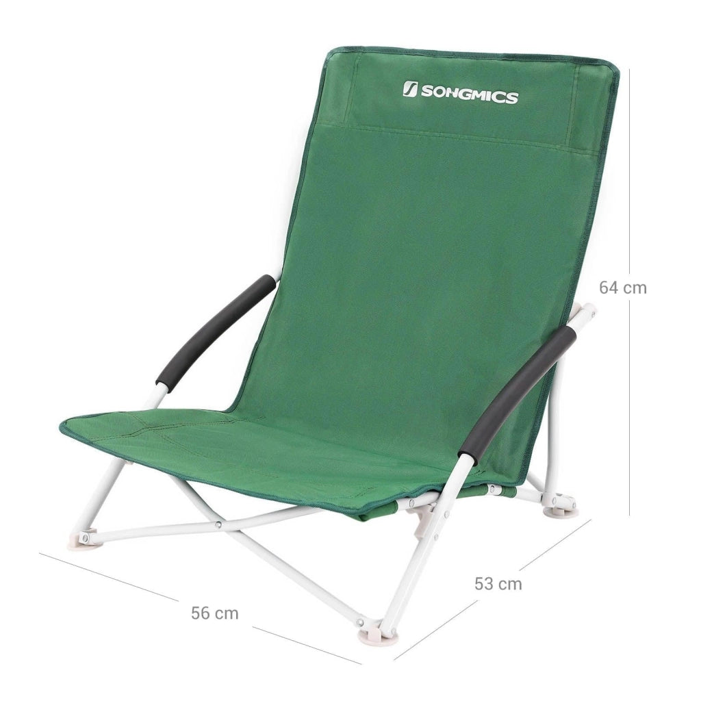 Sedia da spiaggia sedia da campeggio sedia da giardino pieghevole 61 x 53,5 x 65 cm capacità di carico 150 kg 12_0001558