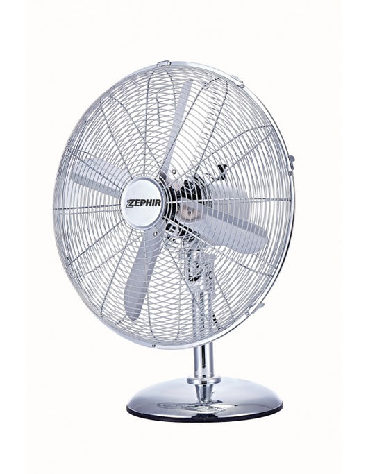 Vent.d.tavolo 40cm 4p. cromato pf 41cr