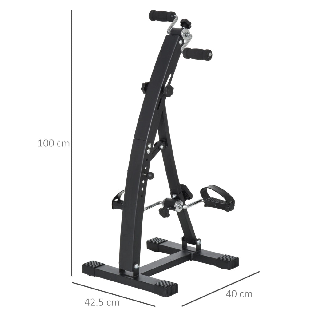 Bi Ciclo Cyclette Pedaliera Gambe e Braccia Manuale   Nera