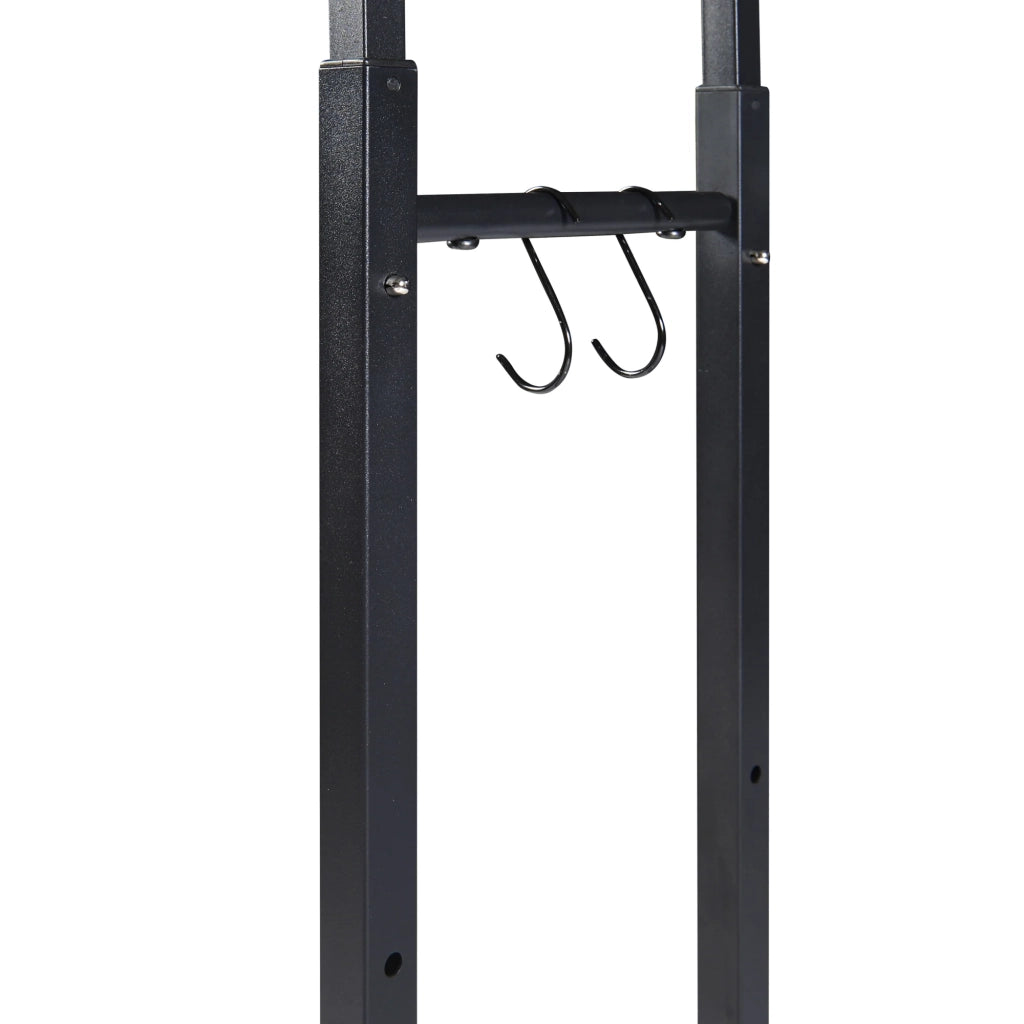 Portalegna in acciaio larghezza 40-65 cm nero 03_0010489