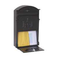 Cassetta Postale Stile Classico in Alluminio Nero Arregui Residencia D-2151/N