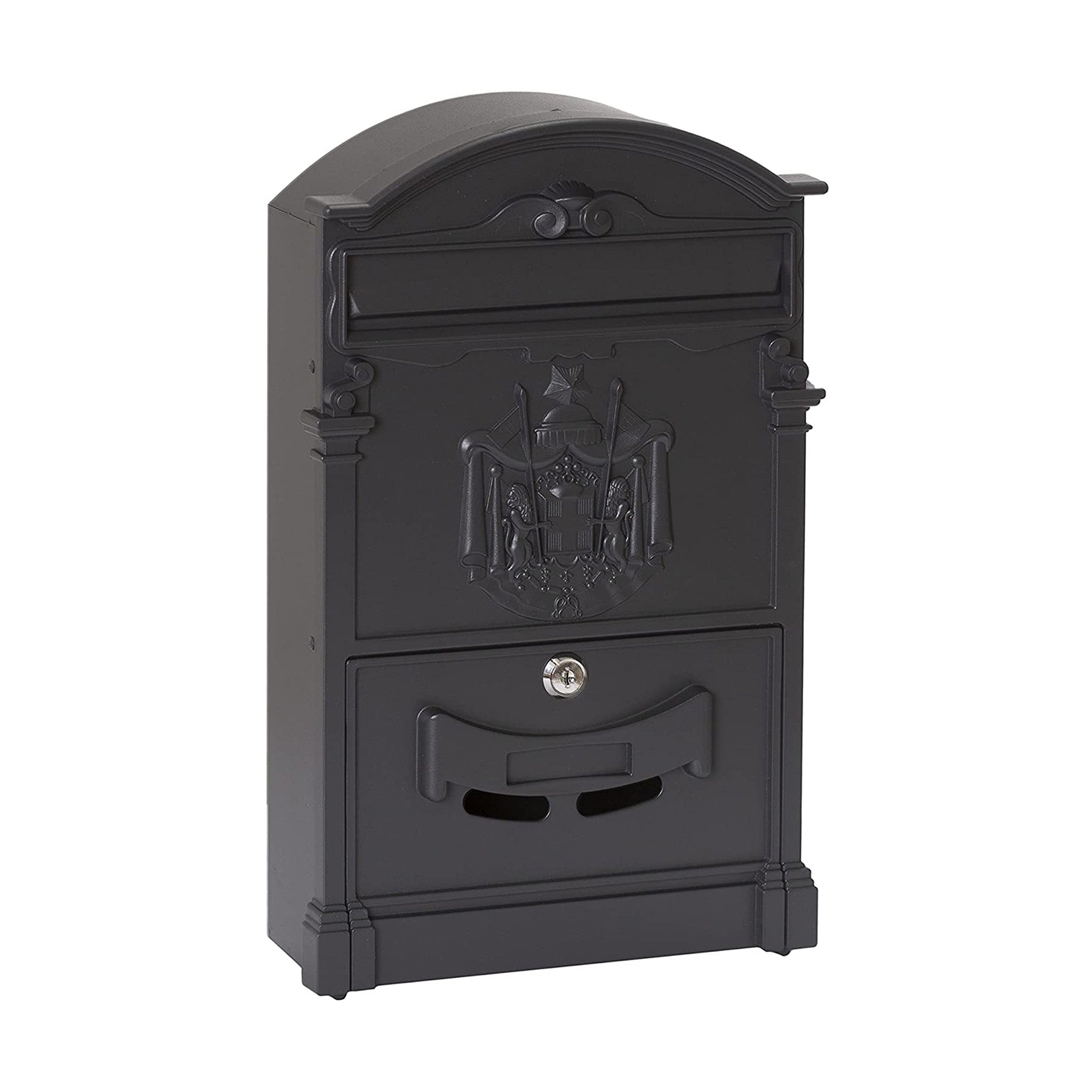 Cassetta Postale Stile Classico in Alluminio Nero Arregui Residencia D-2151/N