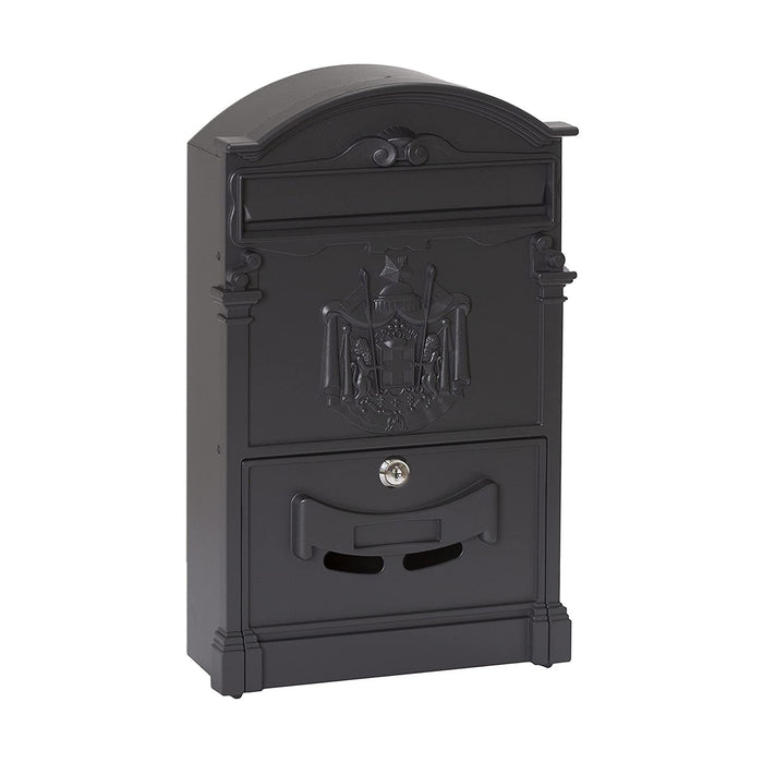 Cassetta Postale Stile Classico in Alluminio Nero Arregui Residencia D-2151/N