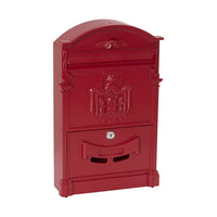 Cassetta Postale Stile Classico in Alluminio Rosso ARREGUI Residencia D-2151/R