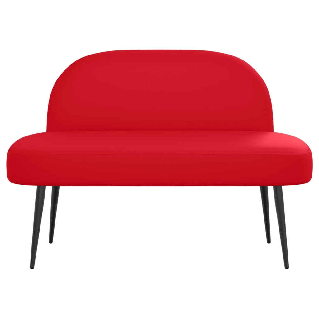 Panchina imbottita con schienale Rosso 110 x 60 x 76 cm 42040803