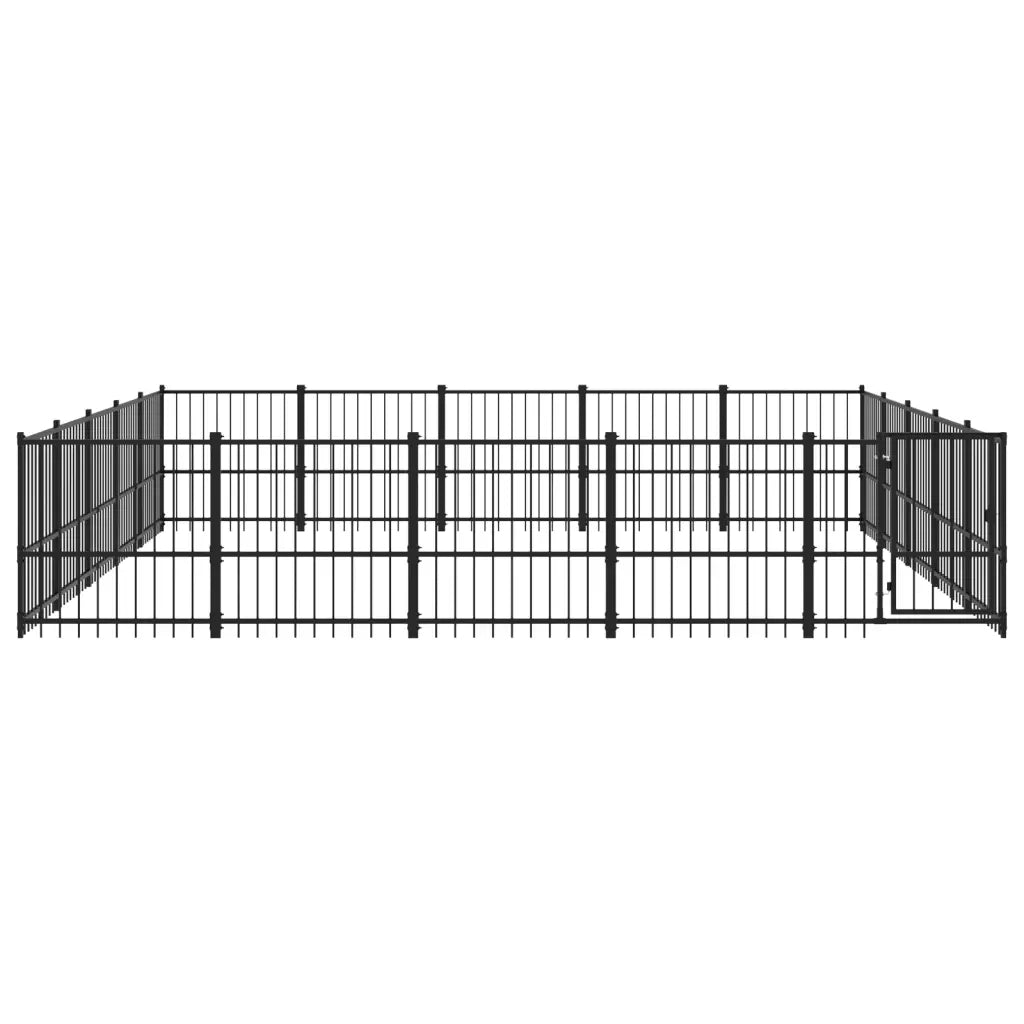 Gabbia per Cani da Esterno in Acciaio 23,52 m² 3124635