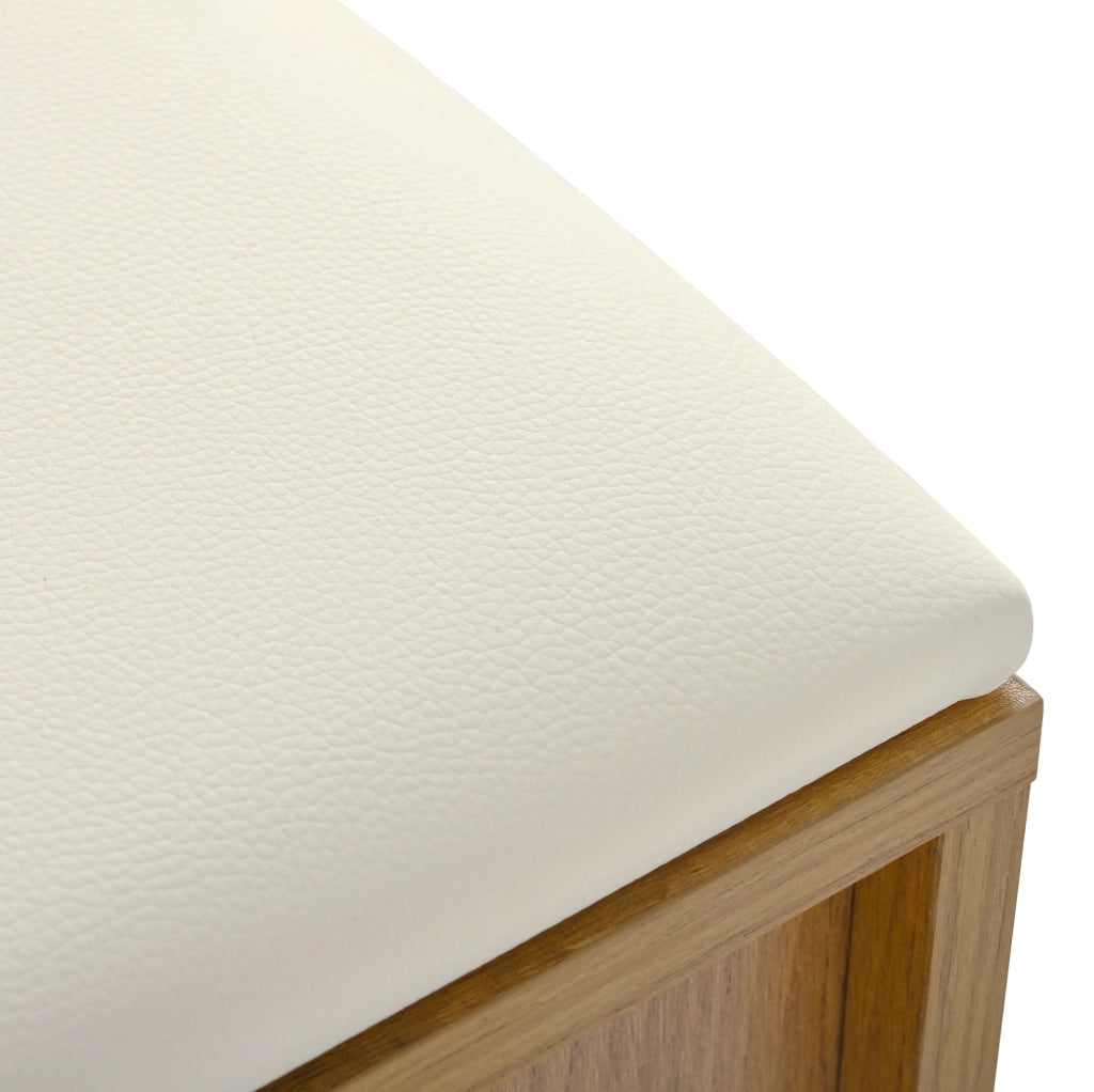 Set ingresso con scarpiera; panca; specchio e ganci; 140x35x133 cm; effetto legno naturale