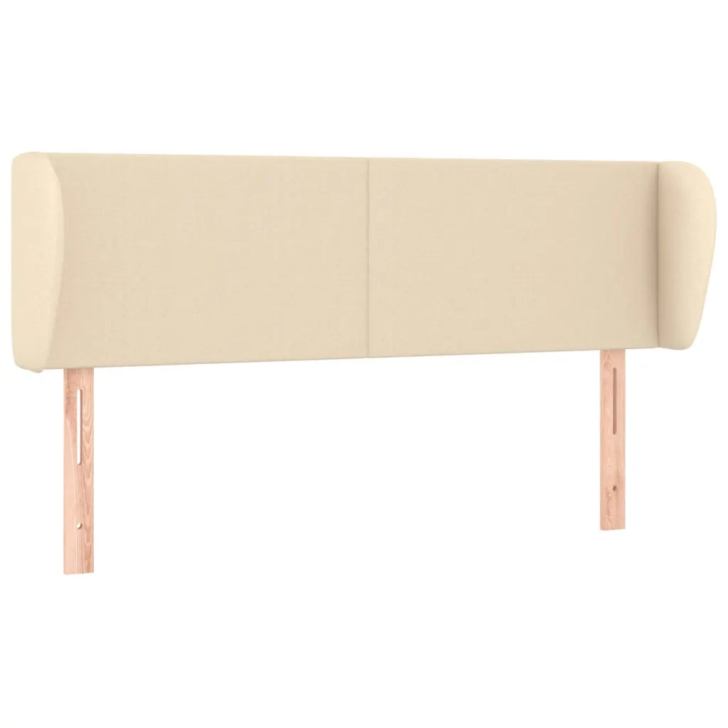 Testiera ad Orecchio Crema 147x23x78/88 cm in Tessuto 3116867