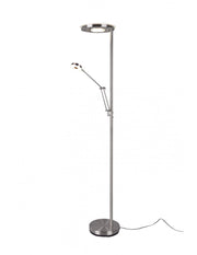 Piantana Led Dimmer con Spot da Lettura Barrie Nichel Trio Lighting